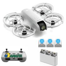 Drone DJI Neo Fly More Combo BR, 4K, Compacto, Rastreamento com IA, Estabilizador, 6 Modos de Gravação, Cinza - DJI051