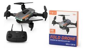 Drone Dobrável Inova Wrj-12616 Hd Com Câmera Fpv E Controle