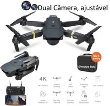 Drone E58 com Duas Câmeras HD, Wi-Fi 2.4 Ghz, Acessórios, Bolsa de Viagem e Estabilidade Melhorada