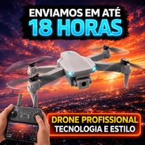Drone E88 Dobrável com Câmera HD WiFi FPV Modo Sem Cabeça Retorno Automático Manobras 360 Case de Camurça Drone E88 Dobrável com Câmera HD WiFi FPV Modo Sem Cabeça Retorno Automático Manobras 360 Case de Camurça