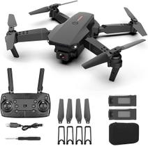 Drone E88 Pro 4k Hd Câmera Dupla Kit 1 á 3 Baterias - DronePro