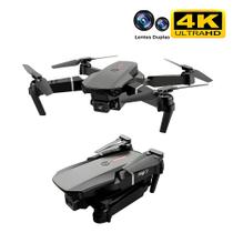 Drone E88 - Pro, Com Câmera 4K, Quadricóptero, FPV, Wi-Fi, UHD, Dobrável - Preto