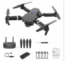 Drone E88 Pro Com Câmera Dupla E Wifi Com Case Cor Preto