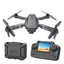 Drone E88 Pro com Tela Câmera Dupla HD, Quadcopter Dobrável 3 Baterias