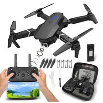Drone E88 Pro Dobrável com Câmera WiFi FPV HD 4K 1080P 1 Bateria