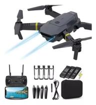 Drone Eachine E58 com câmera HD prateado 2.4GHz 1 bateria