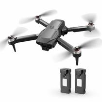 Drone F198 Brushless Câmera Dupla Fluxo Óptico Retorno Automático Controle 2.4GHz Bateria 1800mAh Alcance de Até 250m 3 Velocidades Dobrável Preto Drone F198 Brushless Câmera Dupla Fluxo Óptico Retorno Automático Controle 2.4GHz Bateria 1800mAh Alcance de Até 250m 3 Velocidades Dobrável Preto