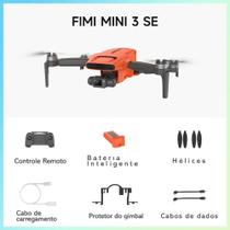 Drone Fimi Mini 3 SE Câmera 4k Alcance 9km Gimbal 3 Eixos 1 Bateria Cor Laranja