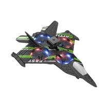 Drone Infantil Avião de Combate RC com Câmera - Aeronave de Espuma EPP com Controle Remoto
