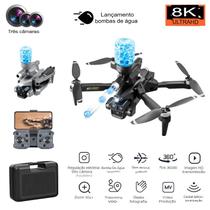 Drone K11 MAX Brushless, Câmera Tripla e Bomba de Água, 2 Baterias