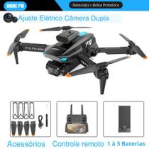 Drone P10 Pro Kit 1 à 3 Baterias Com 2 Câmeras 4KHD Manobras