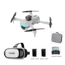 Drone P14 com Câmera Desvio de Obstáculos, Óculos VR e 2 Baterias Drone P14 com Câmera Desvio de Obstáculos, Óculos VR e 2 Baterias