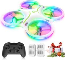 Drone para Crianças (8-12 anos) com LED, 360° Flip e 2 Baterias - Presente Infantil