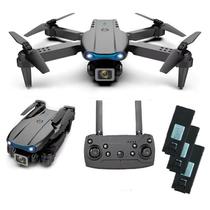 Drone Pro 4K E99 Pro Gravação Wifi 2.4G Com Quatro Baterias