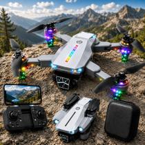Drone Profissional S108 Câmera 4K Ultra HD Controle com Tela LCD GPS Estabilizador de Imagem Bivolt Drone Profissional S108 Câmera 4K Ultra HD Controle com Tela LCD GPS Estabilizador de Imagem Bivolt