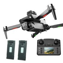 Drone Profissional S182 Max Com 2 Baterias Com Motor Brushless Controle LCD Câmera HD Estável Dobrável Optical Flow Retorno Automático Cartão SD Drone Profissional S182 Max Com 2 Baterias Com Motor Brushless Controle LCD Câmera HD Estável Dobrável Optical Flow Retorno Automático Cartão SD