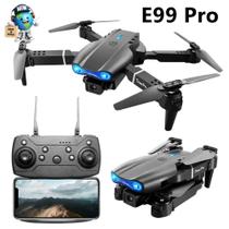 Drone Recarregável Duas Câmeras 4K HD Wifi Com Case Bateria Inclusa e Controle Remoto E88 / E99 Pro