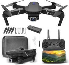 Drone Retratil Mini Pro Câmera Filma Assistente Pouso Bolsa