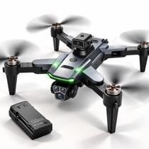 Drone S166 Pro MW GPS WiFi 5G Brushless Sensor de Obstáculos Câmera Ajustável FPV Controle com Tela Retorno Automático Sigame Bolsa 3000mAh