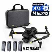 Drone S172 Max 5G com Duas Câmeras 4K WiFi Modo Sem Cabeça Voo Estável 2 Baterias 20 Min 3 Baterias 30 Min 4 Baterias 40 Min