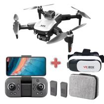 Drone S2S Profissional, Dual-Camera 8K, Evitação de Obstáculos, 2 Baterias + Óculos VR - DronePro Drone S2S Profissional, Dual-Camera 8K, Evitação de Obstáculos, 2 Baterias + Óculos VR - DronePro