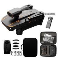 Drone S91 Pro 4K HD Câmera Dupla WiFi 5G Sensor Obstáculos Ajuste 90 Sigame Voo Trajetória Gesto Altitude Bolsa