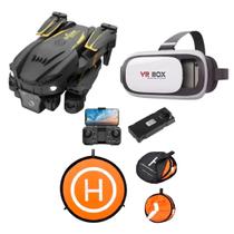 Drone Shark-S6S Kit 1 Bateria, Bolsa + Óculos VR e Pista de Pouso Drone Shark-S6S Kit 1 Bateria, Bolsa + Óculos VR e Pista de Pouso