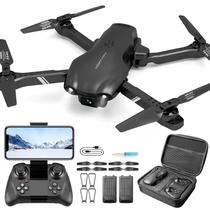 DRONEEYE 4DV13 Drone com Câmera FPV HD 1080P para Crianças e Adultos, Helicóptero Controle Remoto Quadcopter para Iniciantes, Presente de Brinquedo para Meninos, Funções Waypoint, Manutenção de Altitude, Selfie por Gestos, 3D Flips, 2 Baterias, Preto