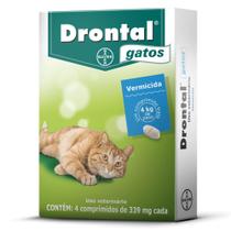 Drontal gatos caixa com 4 comprimidos de 339 mg cada