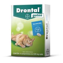 Drontal para Gatos com 4 comprimidos - 4 comprimidos - Bayer Pet / Drontal