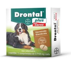Drontal Plus 35kg para cão de 17.6kg a 35kg 2 comprimidos