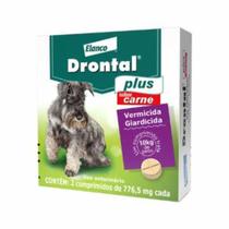 Drontal Plus para Cães de 10 kg Sabor Carne 2 Comprimidos