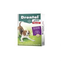 Drontal Plus para Cães - Sabor Carne - Comprs para Tratar 10 kg - Bayer