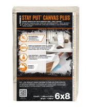 Drop Cloth Trimaco Stay Put Canvas Plus 6 pés x 8 pés de cranberry