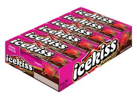 Drops Bala Acekiss Tentação Morango chocolate Duro 12 un Cory