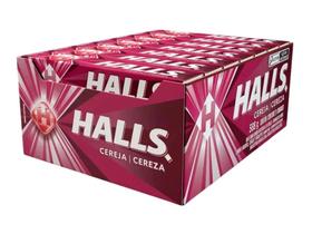 Drops Bala Halls Cereja C/ 21unid 588g Drops Bala Halls Cereja C/ 21unid 588g