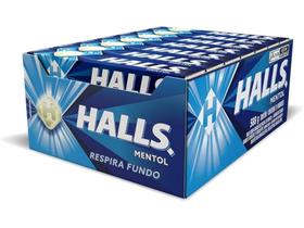 Drops Bala Halls Mentol C/ 21unid 588g