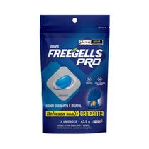 Drops Freegells Pro Eucalipto Bala Refresca Garganta Vegana - 15 Pastilhas