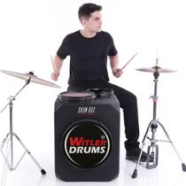 Drum Box Set Para Canhoto  Witler Drums  Bateria Cajón