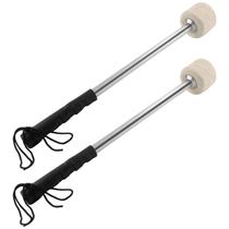 Drum Mallet Jiozermi, 2 peças de baqueta de feltro de lã, 35 cm de comprimento