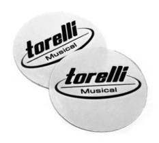 Drum Patch Simples - 2 Unidades Branco