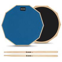 Drum Practice Pad Donner de 12 polegadas Silent Blue com baquetas Drum Practice Pad Donner de 12 polegadas Silent Blue com baquetas