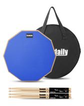 Drum Practice Pad GrowDaily Drumming com 2 pares de maple sticks