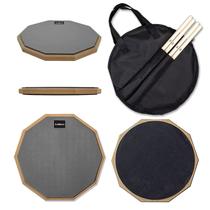 Drum Practice Pad HAIRIESIS Snare de 30 cm com bastões e bolsa de transporte