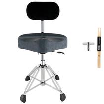 Drum Throne ROWELL Hydraulic com ajuste de altura do encosto. Azul