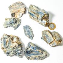 Drusa Cianita Azul Bruta Natural - 2 KG - Qualidade ATACADO