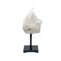Drusa Cristal de Alta Pureza Base Metal Preta 1,144kg - Cristais Místico