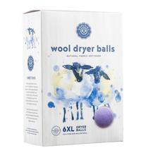 Dryer Balls Woolzies Organic Wool, pacote com 6 unidades, GG, com óleo essencial