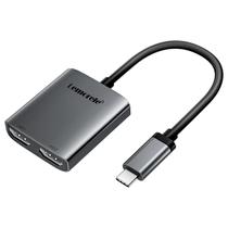 Dual Hdmi 4k 60hz Lemorele Usb C Hub 2 Portas Tipo C Estação De Acoplamento Para Macbook Laptop Pc