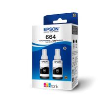Dual pack refil de tinta epson t664120-2p preto